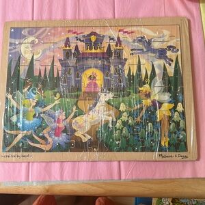 COPY - 🎉2/15.00🎉 Melissa & Doug framed wood material puzzle , 48 pcs. Clean